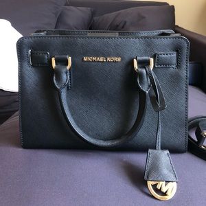 Michael Kors black small satchel